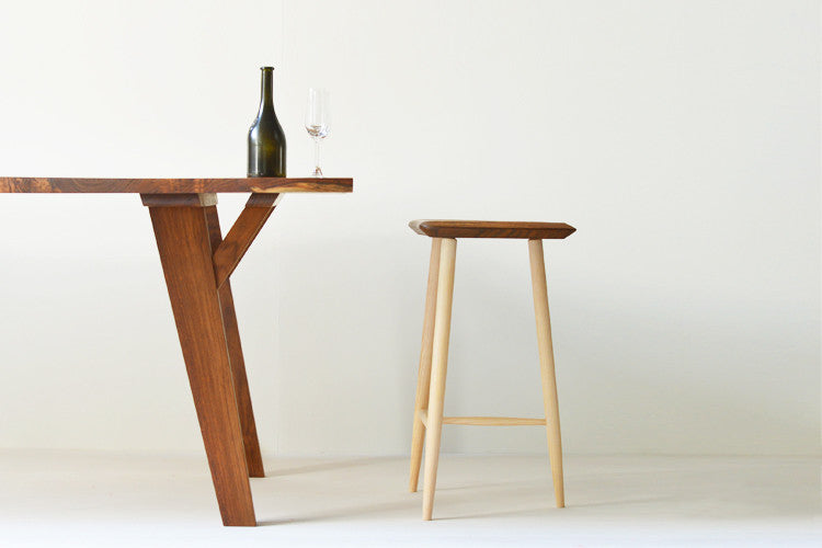 Trio Bar Stool-Rosewood