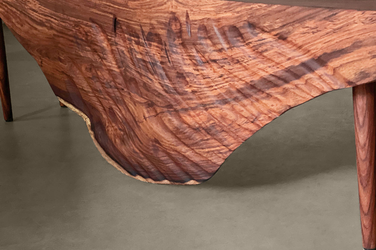 Swan Bench-Rosewood