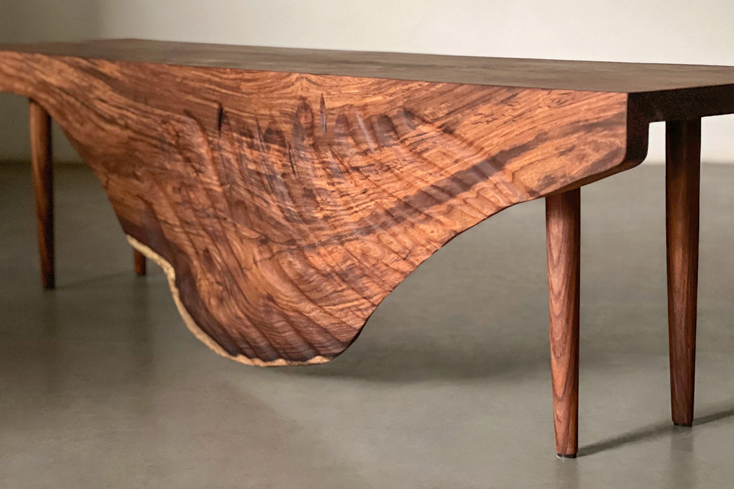 Swan Bench-Rosewood