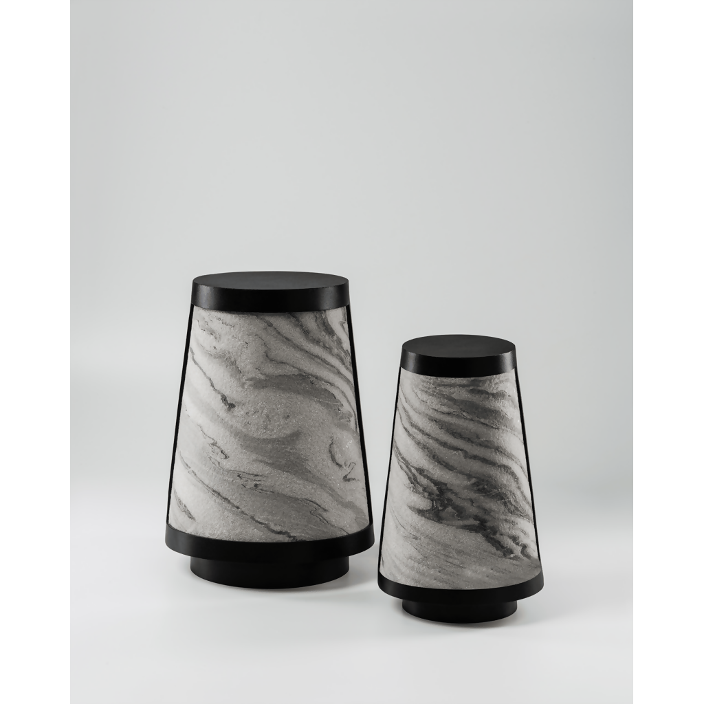 Nora Table Lamps in Zebra Marble l & S (1)