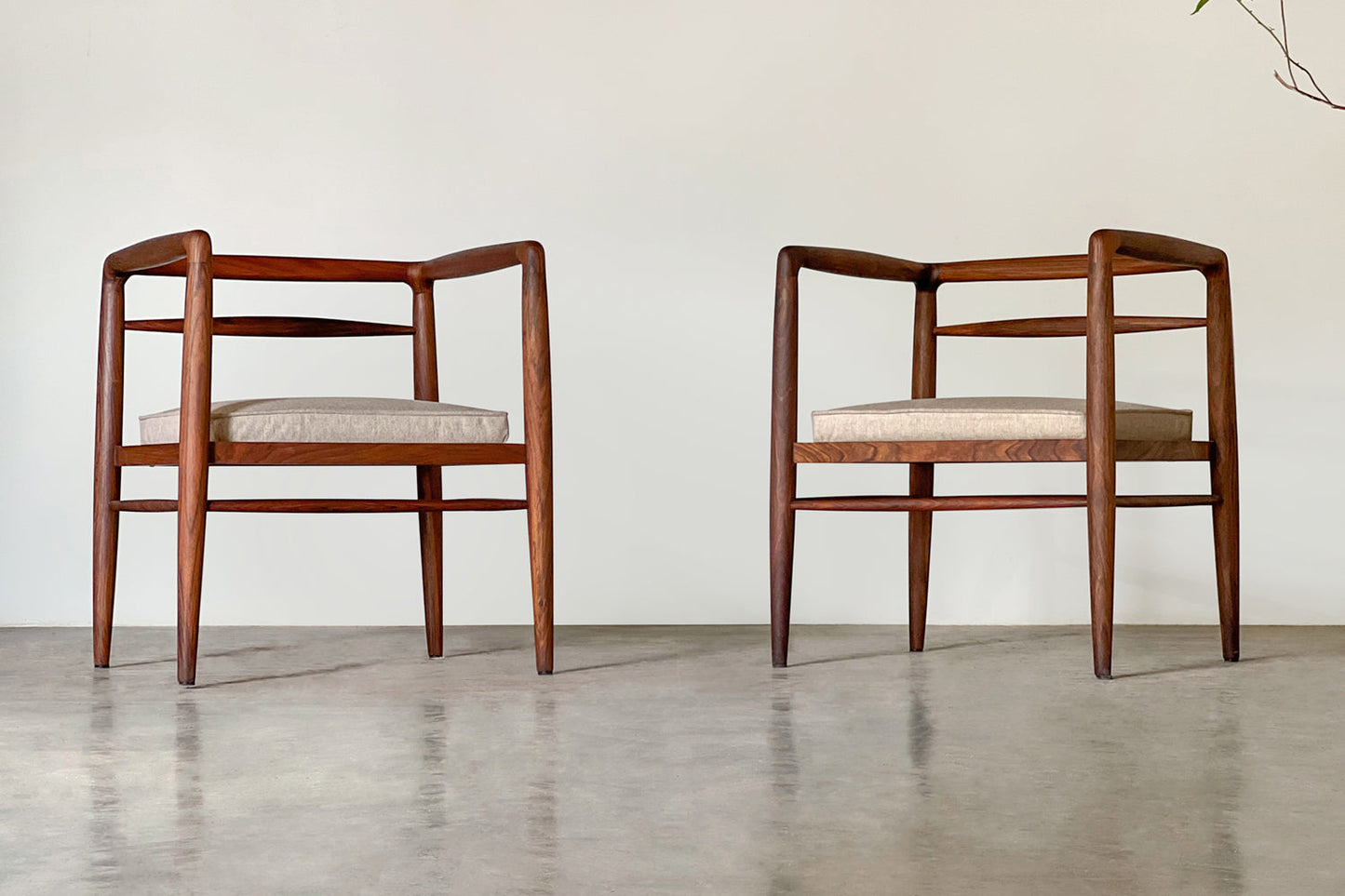 Zen Cushioned Chair-Rosewood