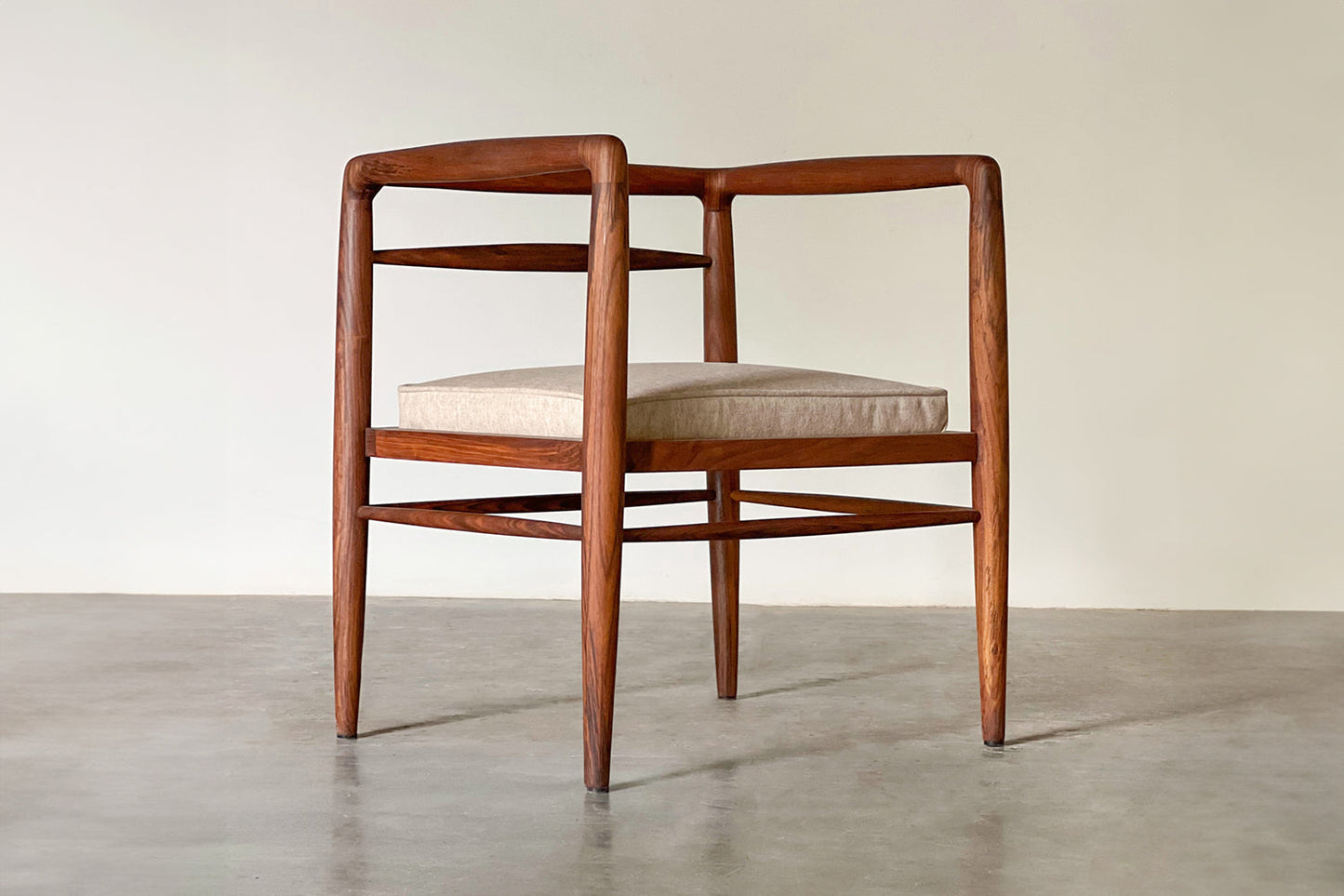 Zen Cushioned Chair-Rosewood