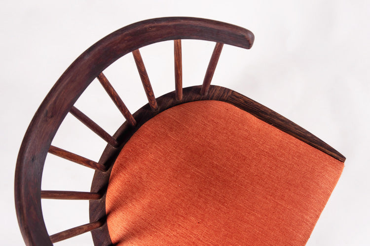 Windsor Low Back Cushioned Chair-Rosewood