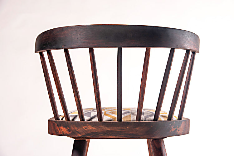Windsor Low Back Cushioned Chair-Rosewood