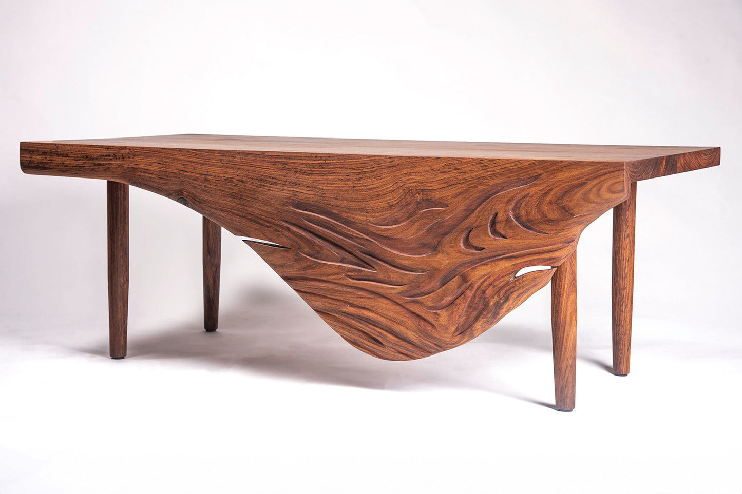 Swan Bench-Rosewood