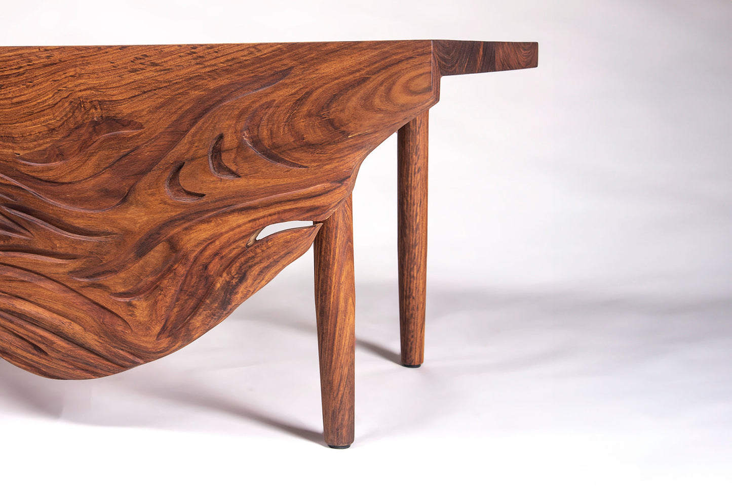Swan Bench-Rosewood