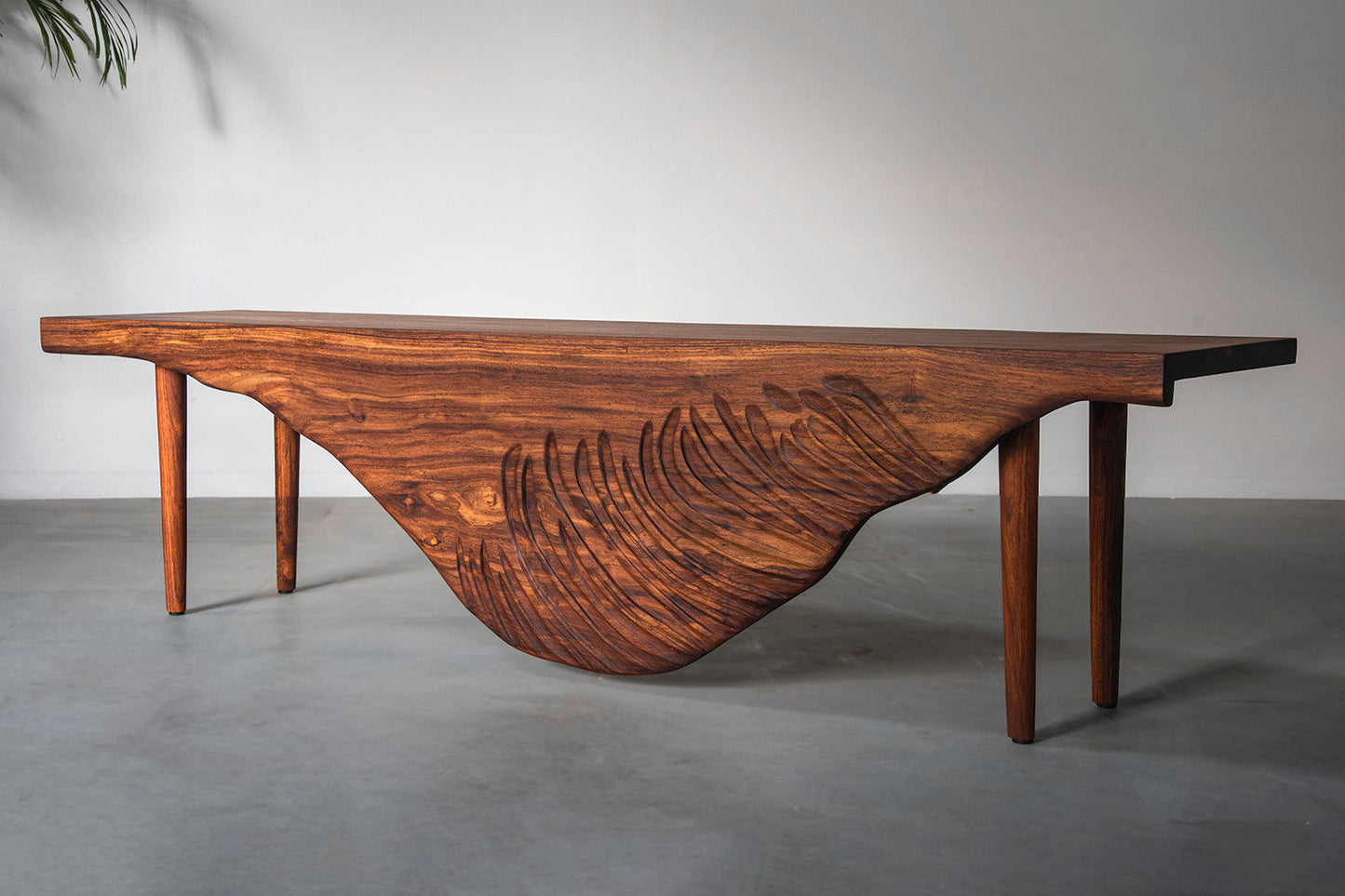 Swan Bench-Rosewood