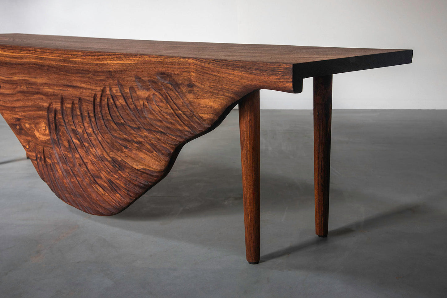 Swan Bench-Rosewood