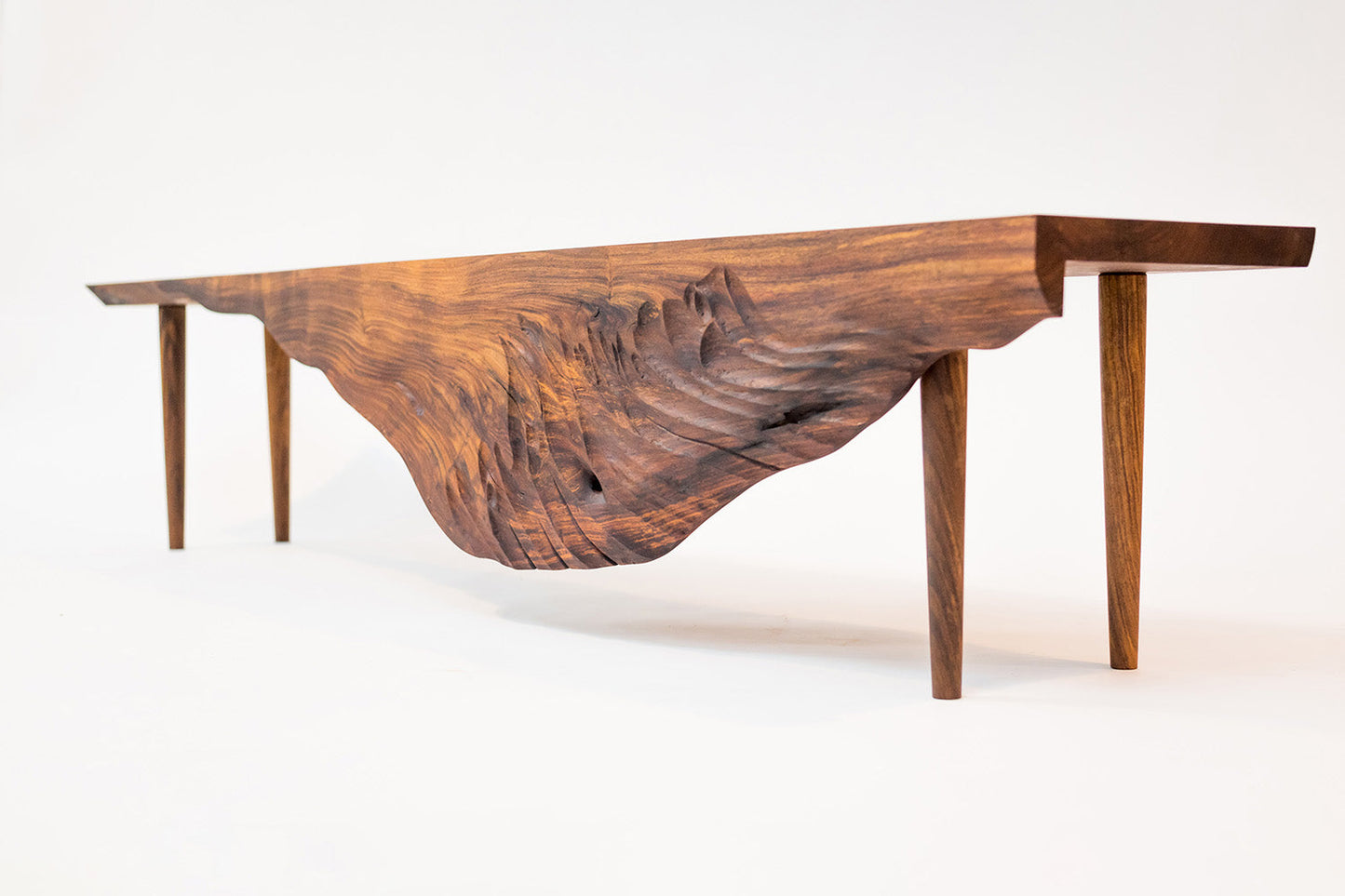 Swan Bench-Rosewood