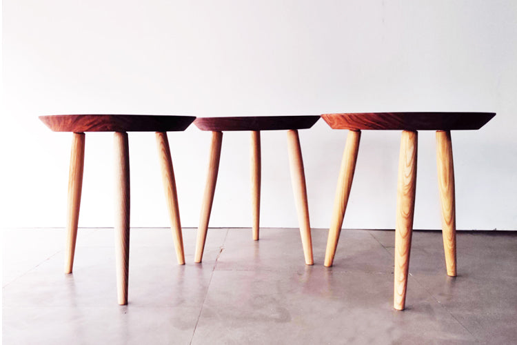Orbit Side Table-Rosewood