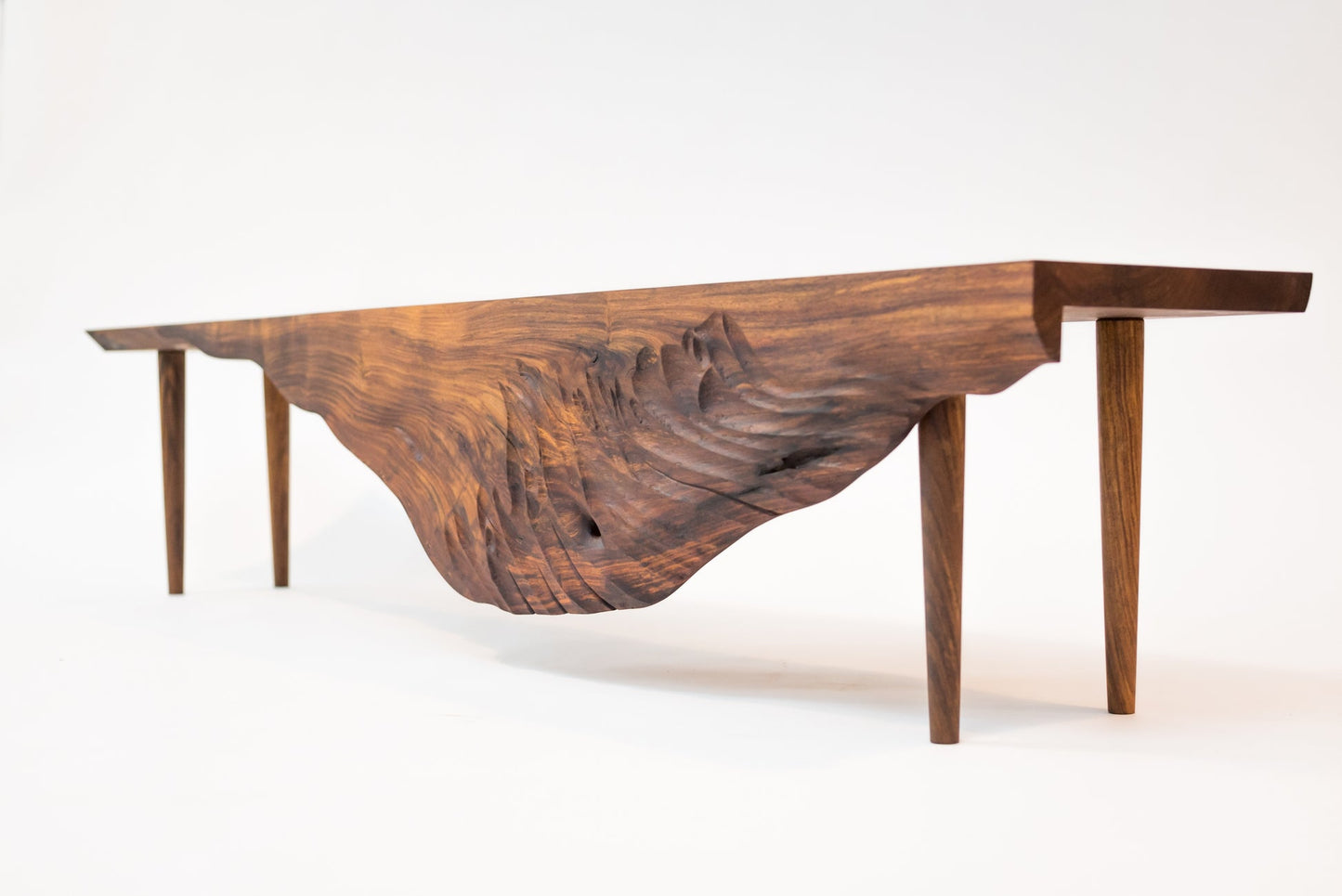 Swan Bench-Rosewood