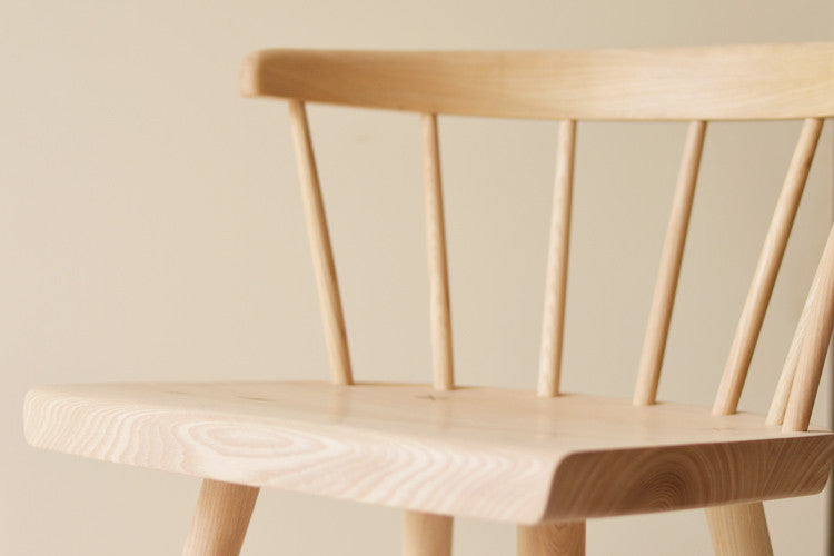 Windsor Low Back Chair-White Ash