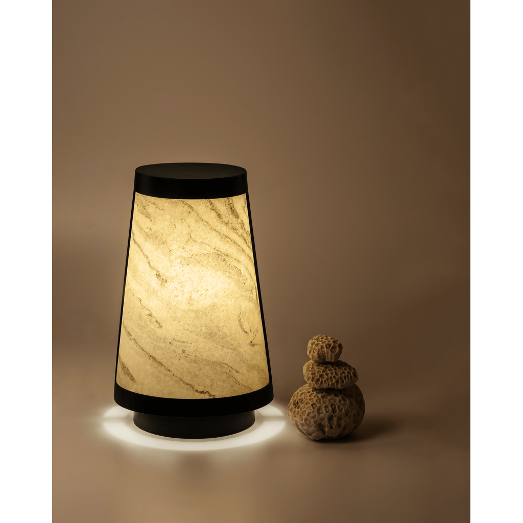 Nora Table Lamps in Zebra Marble finish small (2)