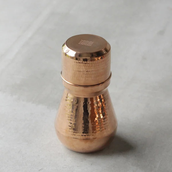 Water-Carafe Mini with Copper/Brass Glass