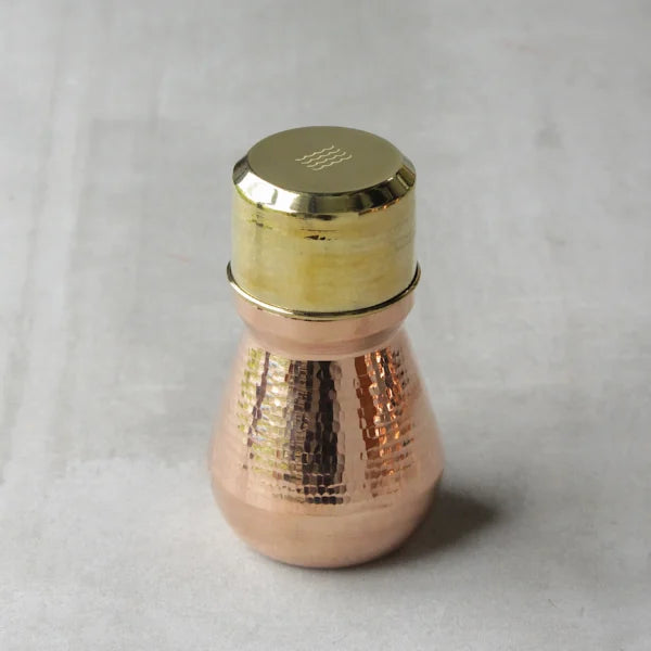 Water-Carafe Mini with Copper/Brass Glass