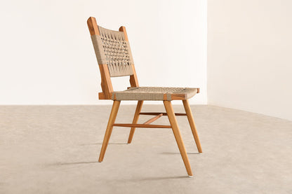 Classic Jute Chair-Teak