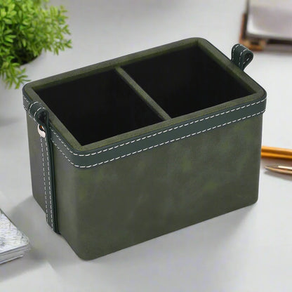 Doté Leatherette Cosmetic/Stationery Holder (2 Partition)