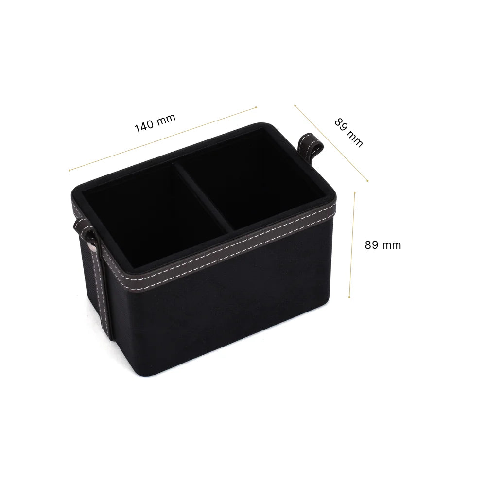 Doté Leatherette Cosmetic/Stationery Holder (2 Partition)