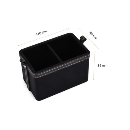 Doté Leatherette Cosmetic/Stationery Holder (2 Partition)