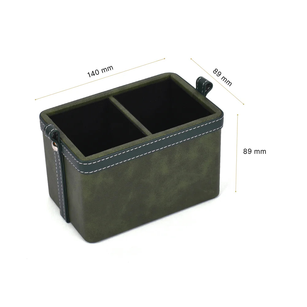 Doté Leatherette Cosmetic/Stationery Holder (2 Partition)