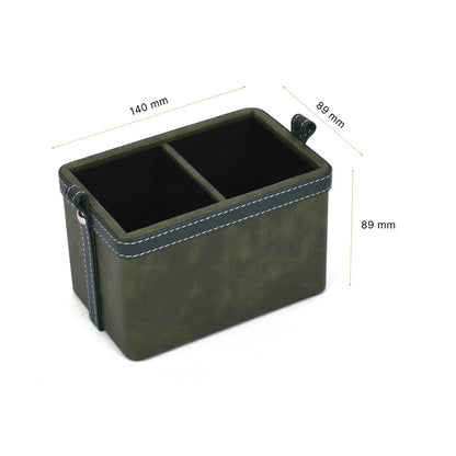 Doté Leatherette Cosmetic/Stationery Holder (2 Partition)