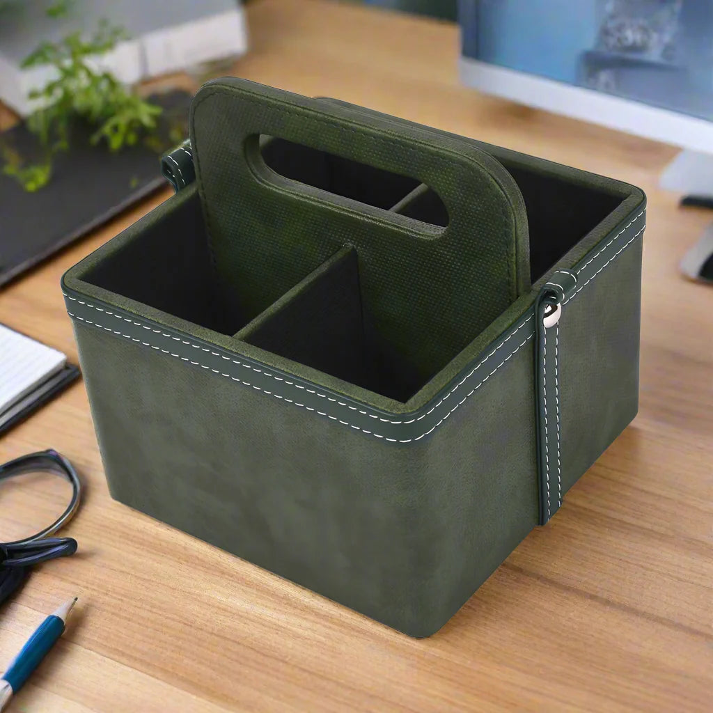 Doté Leatherette Multi-Utility Holder Organiser (4 Partition)