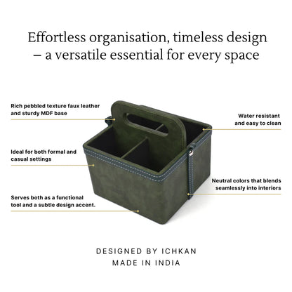 Doté Leatherette Multi-Utility Holder Organiser (4 Partition)