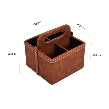 Doté Leatherette Multi-Utility Holder Organiser (4 Partition)