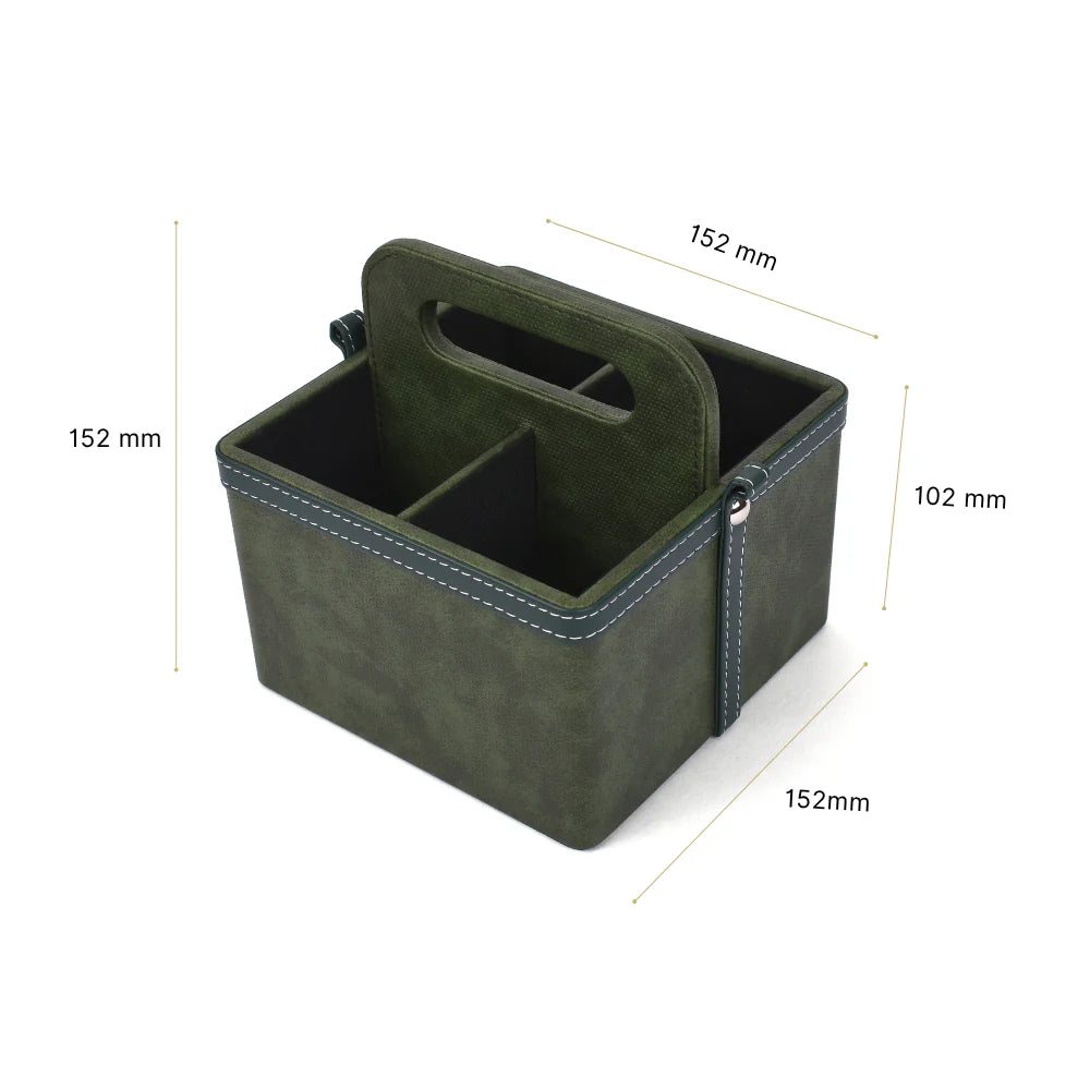 Doté Leatherette Multi-Utility Holder Organiser (4 Partition)