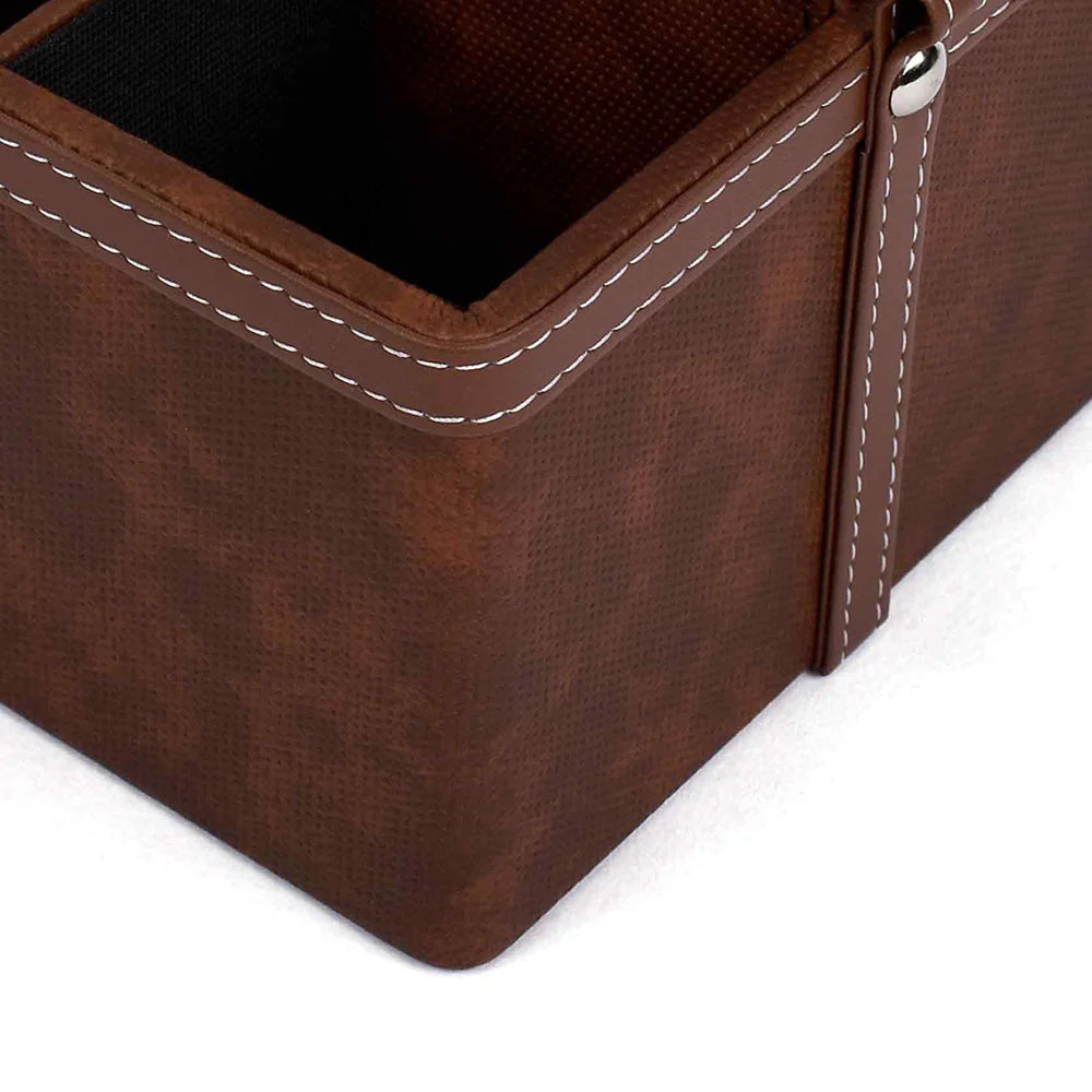 Doté Leatherette Multi-Utility Holder Organiser (4 Partition)