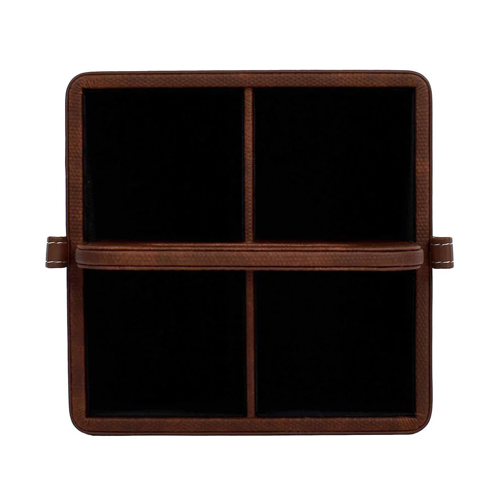 Doté Leatherette Multi-Utility Holder Organiser (4 Partition)