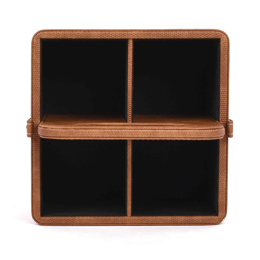 Doté Leatherette Multi-Utility Holder Organiser (4 Partition)