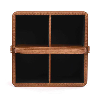 Doté Leatherette Multi-Utility Holder Organiser (4 Partition)