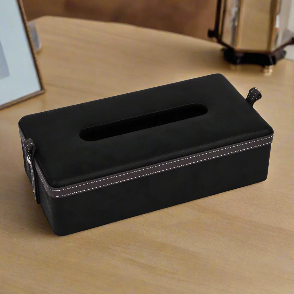 Doté Leatherette Rectangle Tissue Box Holder