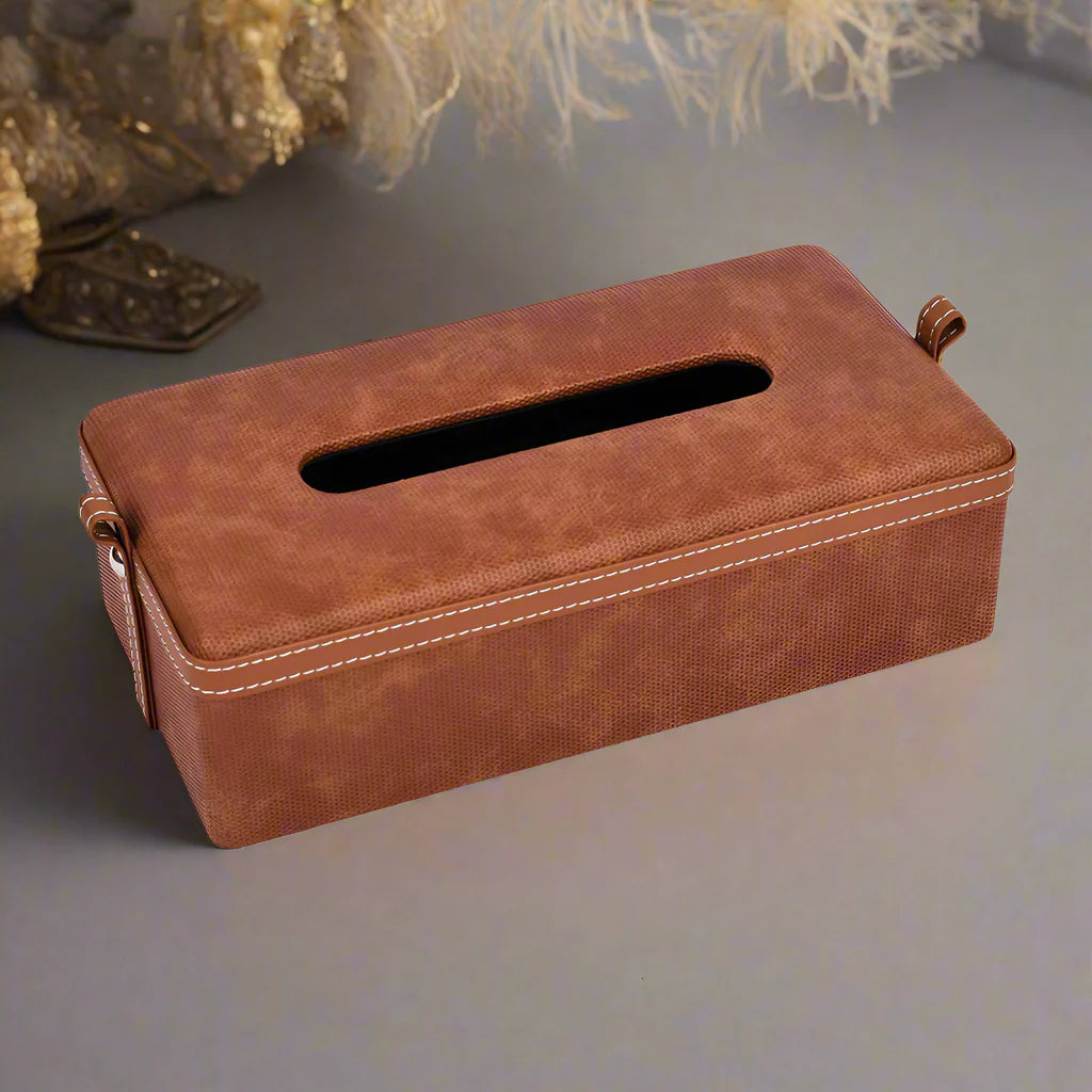 Doté Leatherette Rectangle Tissue Box Holder