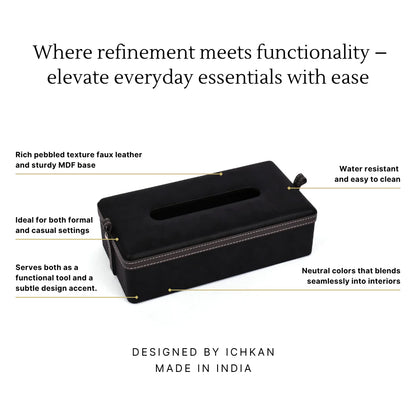 Doté Leatherette Rectangle Tissue Box Holder