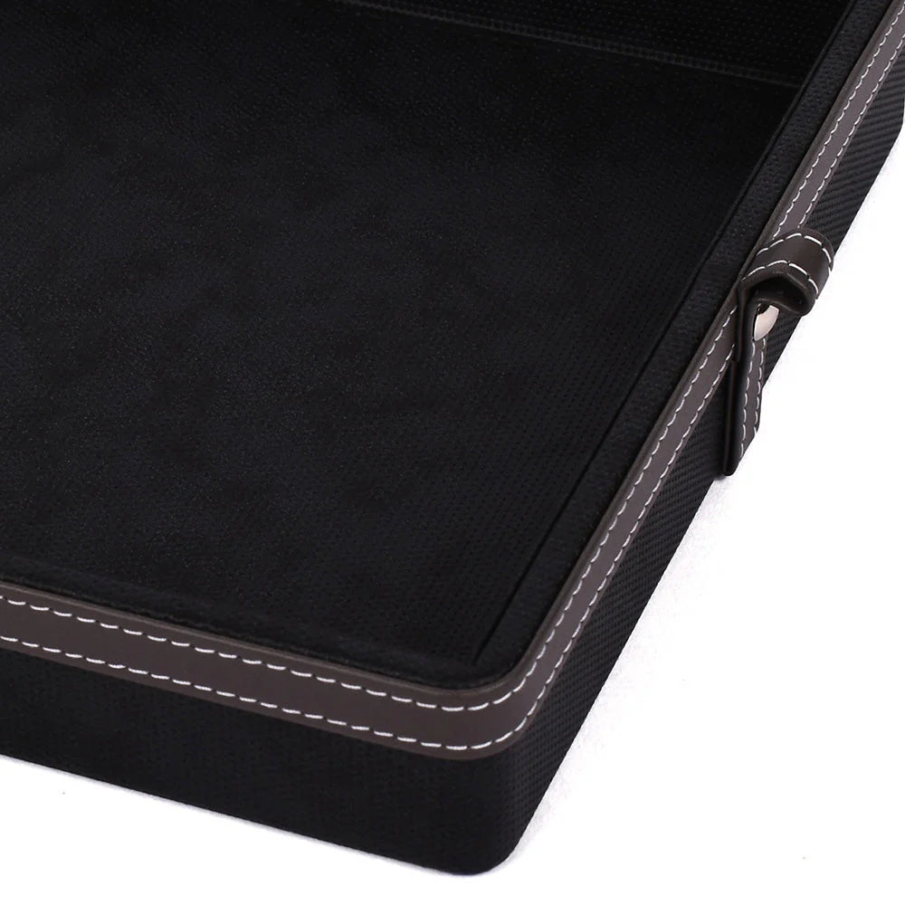 Doté Leatherette Rectangle Serving Tray Set of 2