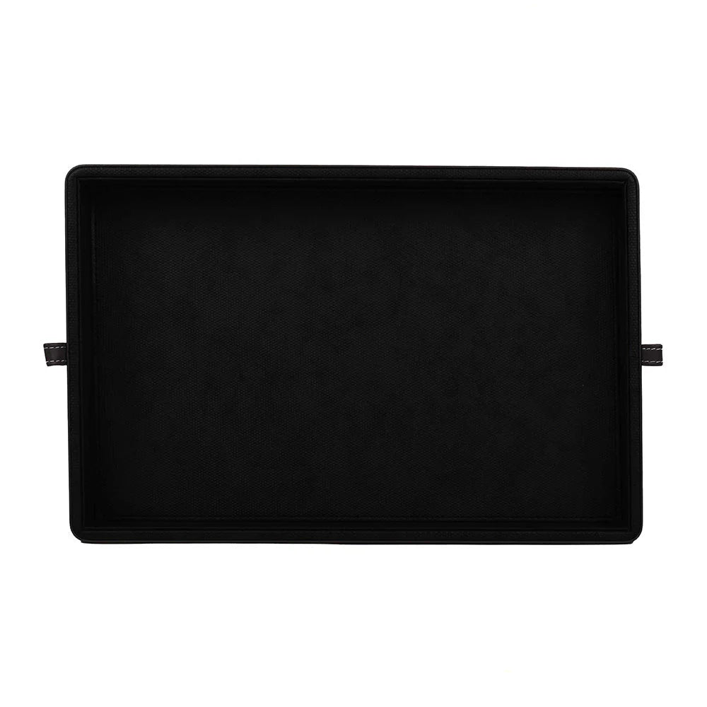 Doté Leatherette Rectangle Serving Tray Set of 2