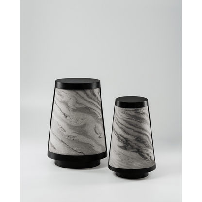 Nora Table Lamps in Zebra Marble l & S (1)