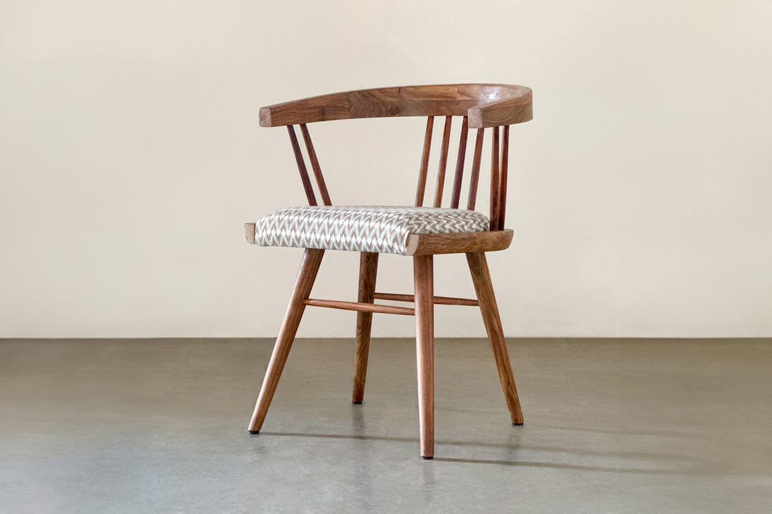 Windsor Beat Cushioned Chair-Rosewood