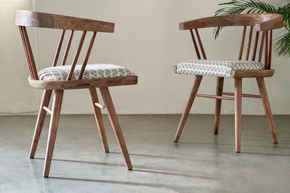 Windsor Beat Cushioned Chair-Rosewood