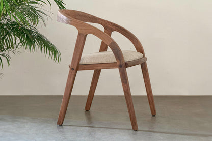 Nora Cushioned Chair-Rosewood