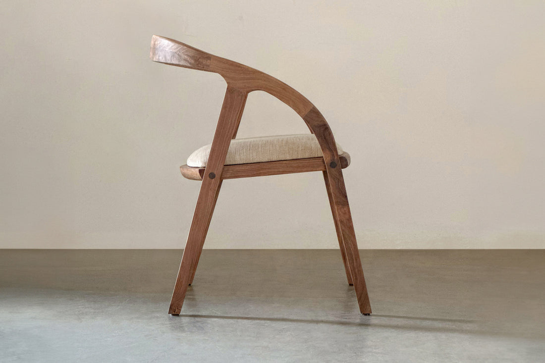Nora Cushioned Chair-Rosewood
