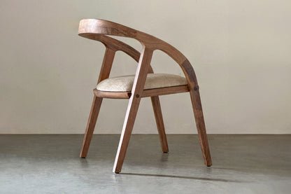Nora Cushioned Chair-Rosewood