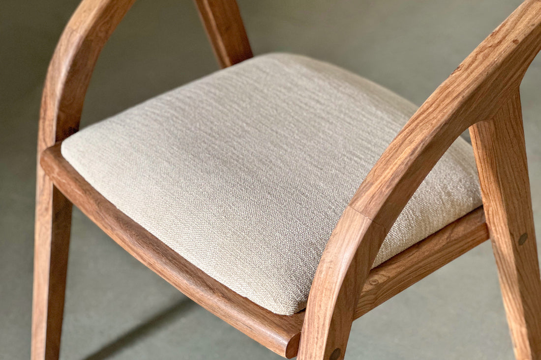 Nora Cushioned Chair-Rosewood