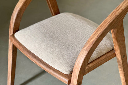 Nora Cushioned Chair-Rosewood