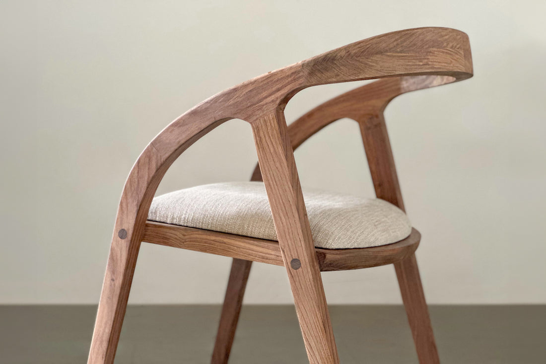 Nora Cushioned Chair-Rosewood