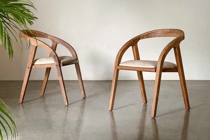 Nora Cushioned Chair-Rosewood