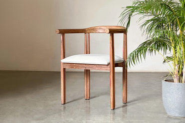 Duet Cushioned Chair-Rosewood