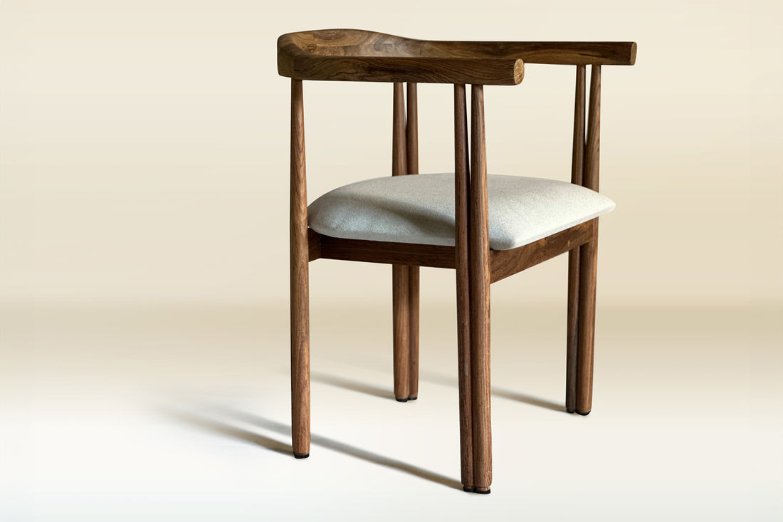 Duet Cushioned Chair-Rosewood